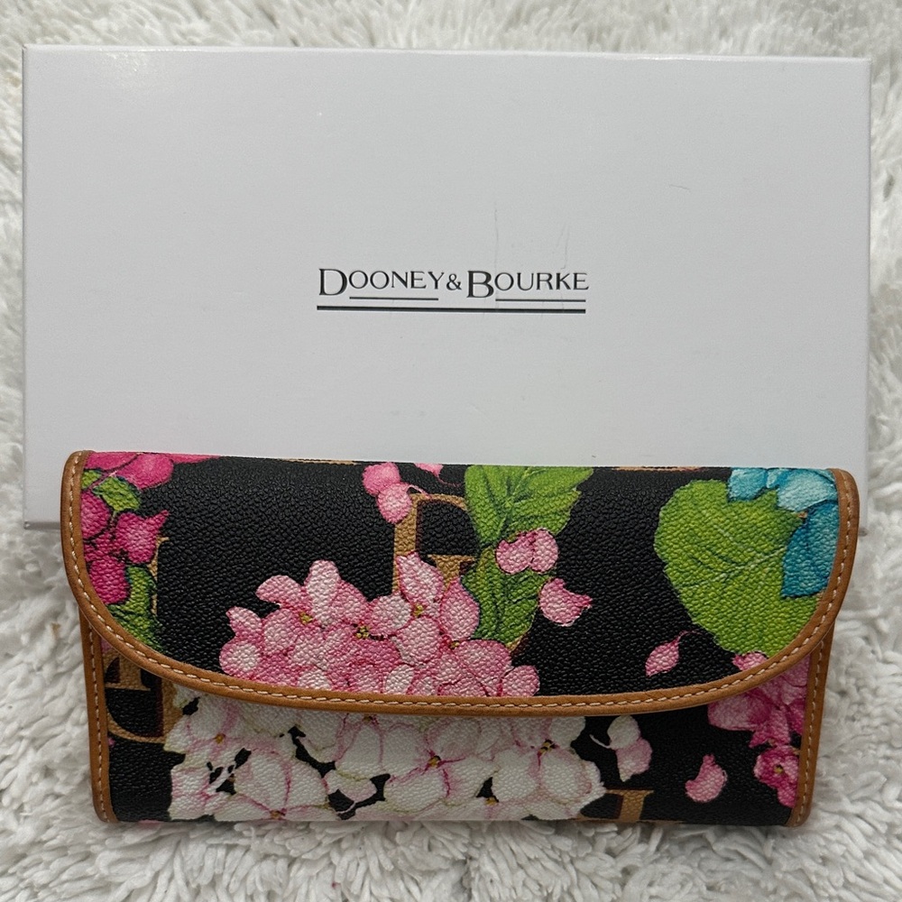 Dooney & Bourke Black Floral Wallet